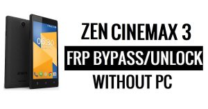 Zen Cinemax 3 FRP Bypass (Android 5.1) Desbloqueo de Google Google sin PC