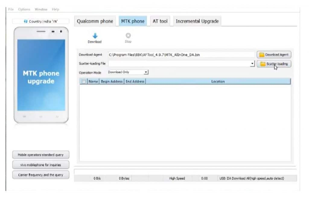 Vivo Flash Tool Завантажте останню версію - прошивайте будь-які телефони Vivo Qualcomm і MTK