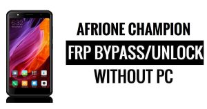 AfriOne Şampiyonu FRP Bypass (Android 5.1) Google PC'siz Google Kilidini Aç