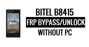 Bitel B8415 FRP Google Kilidini Atla (Android 6.0) PC Olmadan