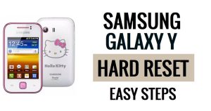 Samsung Galaxy Y 하드 리셋 및 공장 초기화 방법