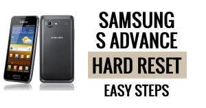كيفية إعادة ضبط إعدادات Samsung S Advance وإعادة ضبط المصنع