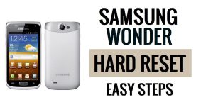 Samsung Wonder 하드 리셋 및 공장 초기화 방법