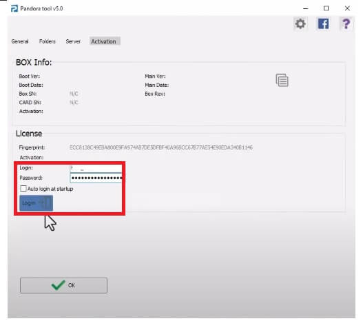 Login Z3X Pandora Box Pro Tool