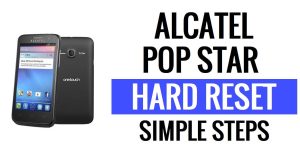 Alcatel Pop Star 하드 리셋 및 공장 초기화 - 방법?