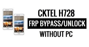 CKTEL H728 FRP ignora desbloqueio do Google (Android 5.1) sem PC
