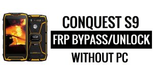 Conquest S9 FRP Bypass Google Unlock (Android 5.1) sans PC