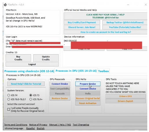 F3arra1n Tool v4.8.4 Download Latest Version Update