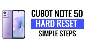 Cubot Note 50 하드 리셋 및 공장 초기화 방법은 무엇입니까?