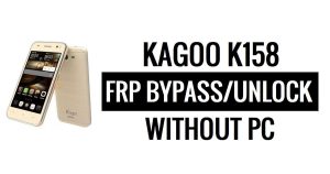 Kagoo K158 FRP 우회 PC 없이 Google 잠금 해제(Android 5.1)