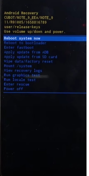 Recovery Mode to Cubot King Kong 5 Hard Reset & Factory Reset -