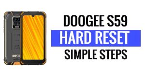 Doogee S59 하드 리셋 및 공장 초기화(모든 데이터 삭제) 방법