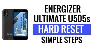 Energizer Ultimate U505s Hard Reset e ripristino delle impostazioni di fabbrica (cancella tutti i dati)