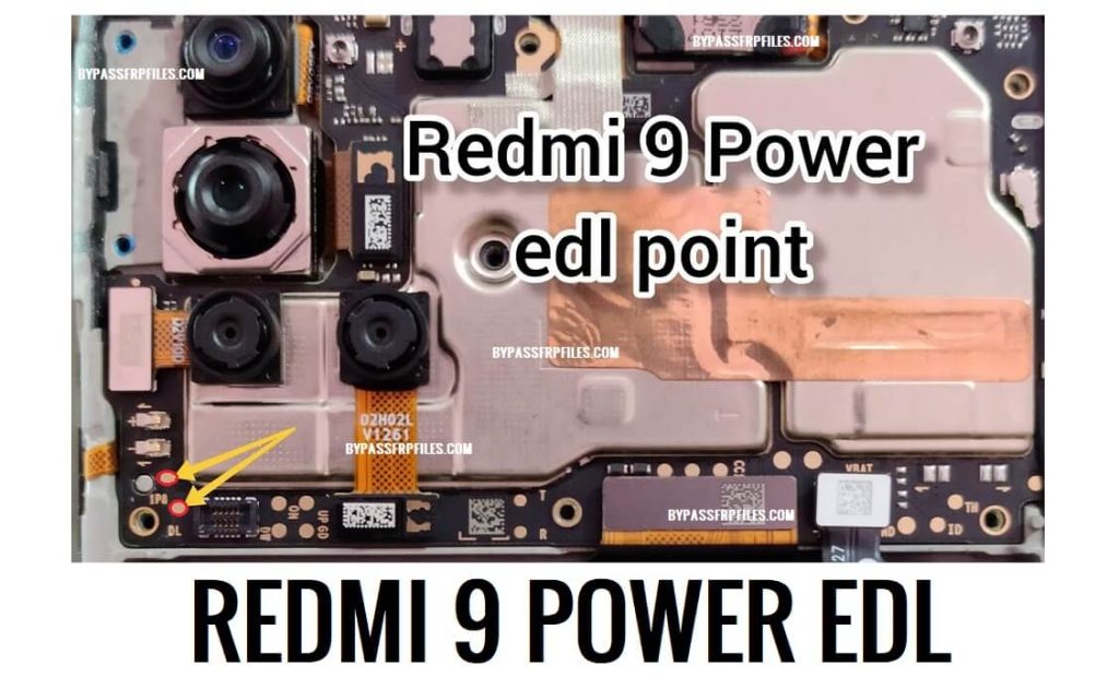 Redmi 9 Power EDL Point (Test Point) Reboot to EDL Mode 9008