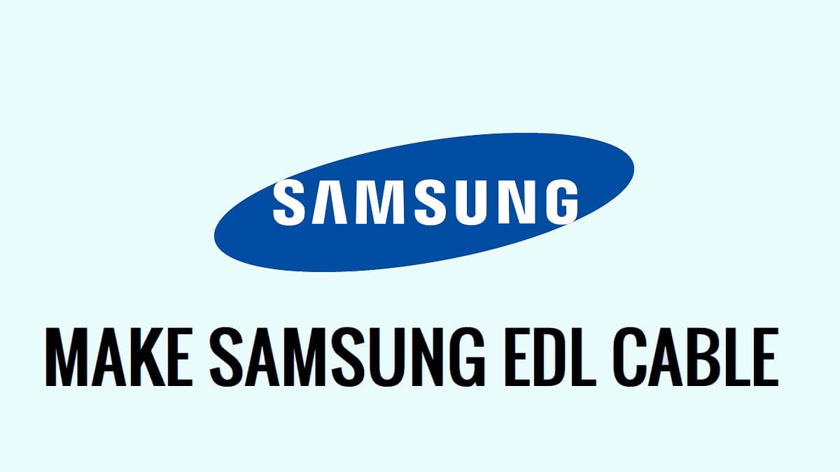 How to Make Samsung EDL Cable (using old USB data cable)