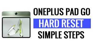 OnePlus Pad Go 하드 리셋 및 공장 초기화(데이터 삭제) 방법