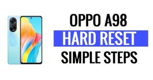 Oppo A98 하드 리셋 및 공장 초기화 방법(잊은 비밀번호 수정)