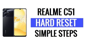 Realme C51 하드 리셋 및 공장 초기화(데이터 삭제) 방법