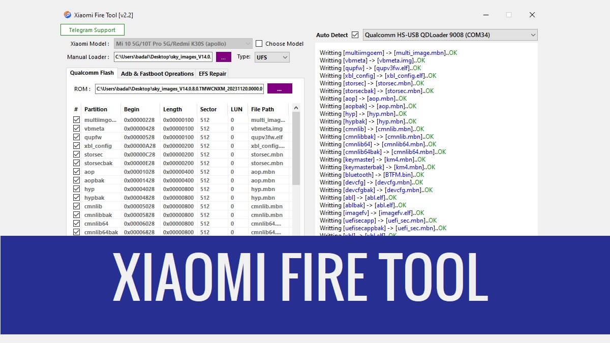Скачать Xiaomi Fire Tool V2.2 [Последняя версия]