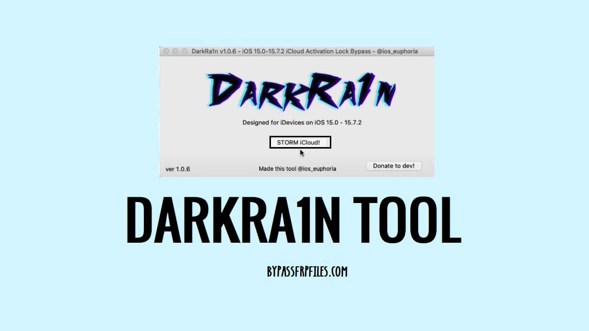 DarkRa1n Tool V2.0 Download: iCloud Bypass for iOS 16 and iOS 15