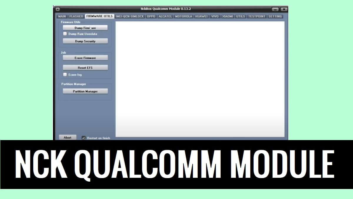 Загрузите модуль NCK Qualcomm v0.13.6. Настройка [последняя версия]