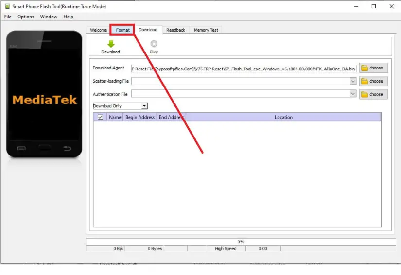 Tap Format to Vivo FRP + pattern Unlock File Download Latest Free 