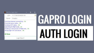 Descargue la configuración de la herramienta de inicio de sesión GAPRO V2.0 [última versión]