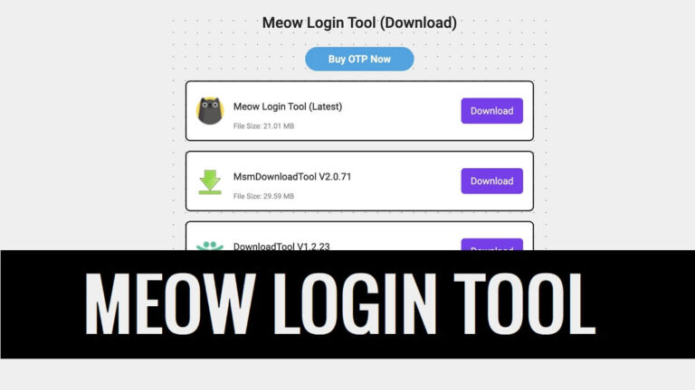 Meow Login Tool OTP Download Latest Version Setup