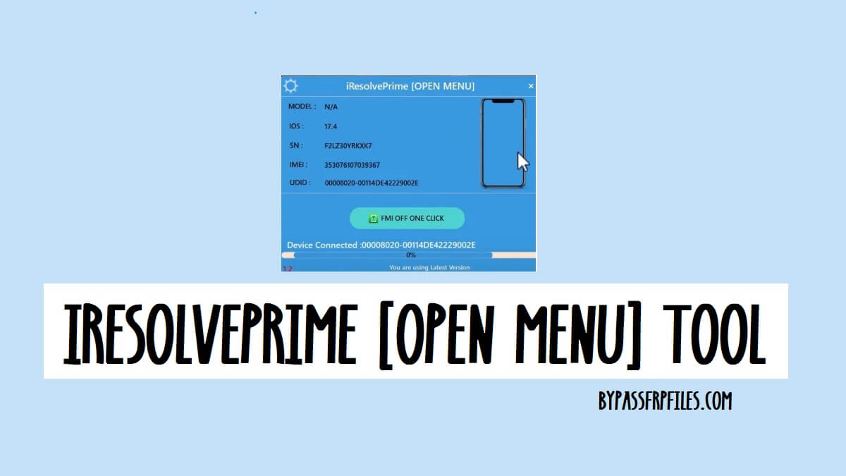 iResolvePrime Open Menu Tool Download for IOS