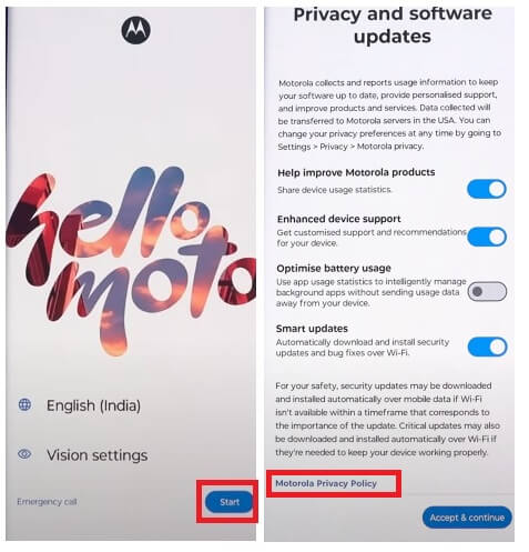 Enable Google Play Services to Motorola Moto Android 14 version Bypass FRP Google Verification Lock