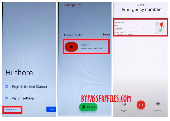 Tab on Emergency Call to Oukitel Bypass FRP Google Lock Android 14