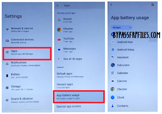 Open Apps to to Oukitel Android 14 version Bypass FRP Google Verification Lock