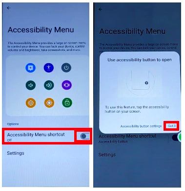Enable Accessibility menu to Kyocera Android 14 version Bypass FRP Google Verification Lock (Ulefone Armor)