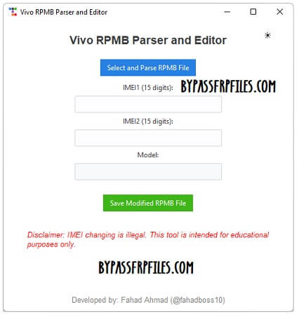 Vivo RPMB Parser and Editor Tool