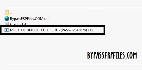 MRST Unisoc SPRD V1.0 Aracını Çalıştırın