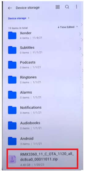 Realme GT NEO 3T RMX3371 RMX5003 Downgrade (Rollback File) Free Download