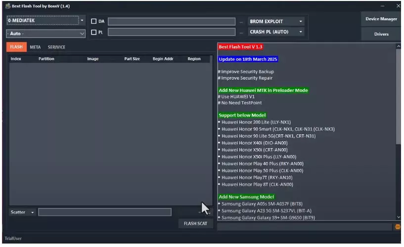 Best Flash Tool BFT by BossV (Miracle Team)