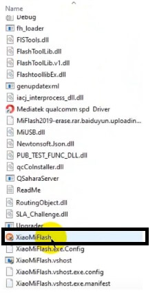 Run Mi Flash Tool