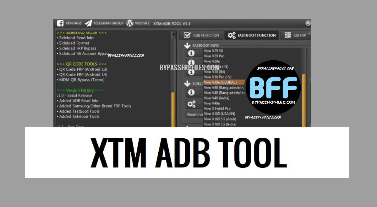 Download Free XTM ADB Tool V1.1 Latest Version