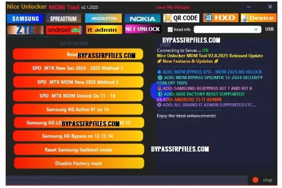 Nice Unlocker MDM Tool Free Download (No need activation)