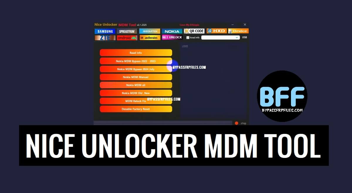 Nice Unlocker MDM Tool Free Download (No need activation)