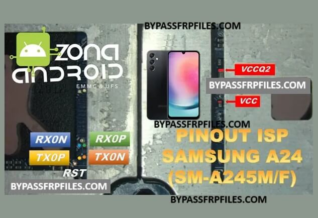 Samsung Galaxy A24 (SM-A245F) UFS ISP Pinout | Test Point