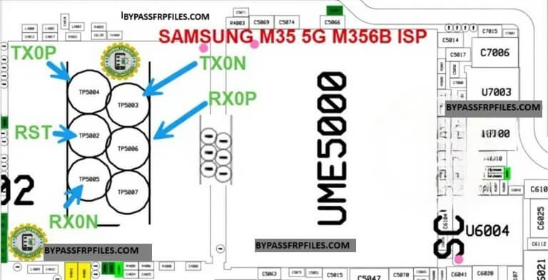 Samsung M35 5G SM-M356B UFS ISP PinOUT | Test Point