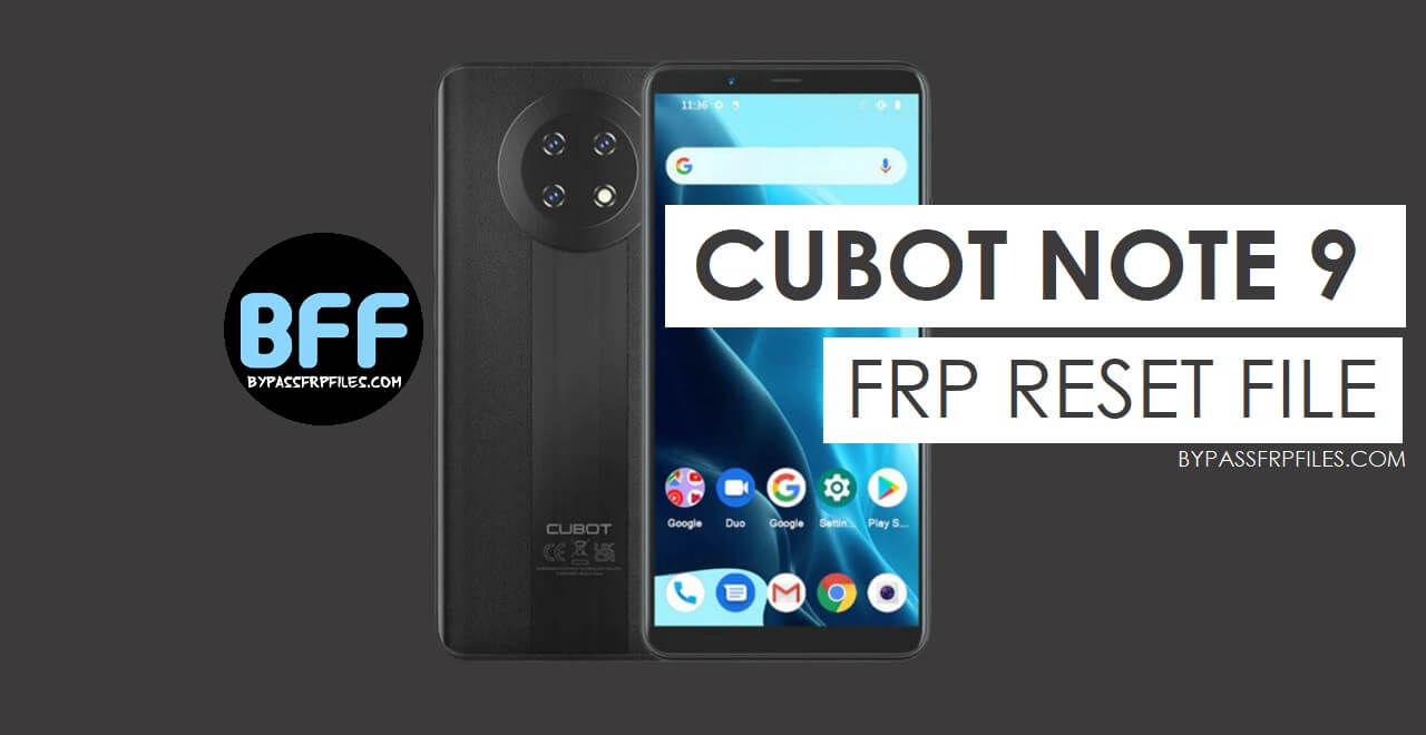 Cubot Note 9 Tested Version FRP File Free