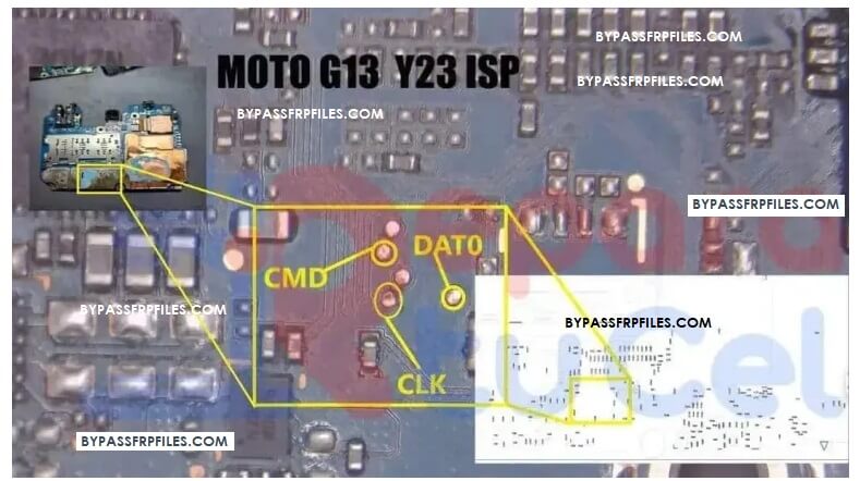 Motorola Moto G13 UFS ISP PinOUT