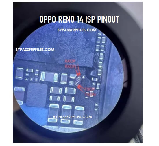 Oppo Reno 14 CPH2737 ISP Pinout (UFS Chip)