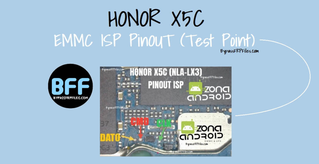 Huawei Honor X5C NLA LX3 EMMC ISP Pinout Test Point Frp Bypass Files huawei-honor-x5c-nla-lx3-emmc-isp-pinout-test-point-frp-bypass-files