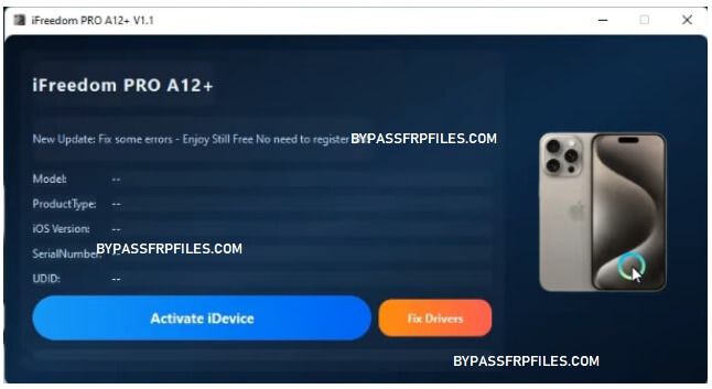 iFreedom PRO Activator V1.1 Free Download (A12+ Bypass)
