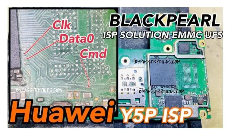 Huawei Y5p (DRA-LX9) ISP EMMC ISP PinOUT | Test Point