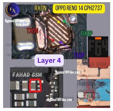 Oppo Reno 14 5G CPH2737 UFS ISP PinOUT